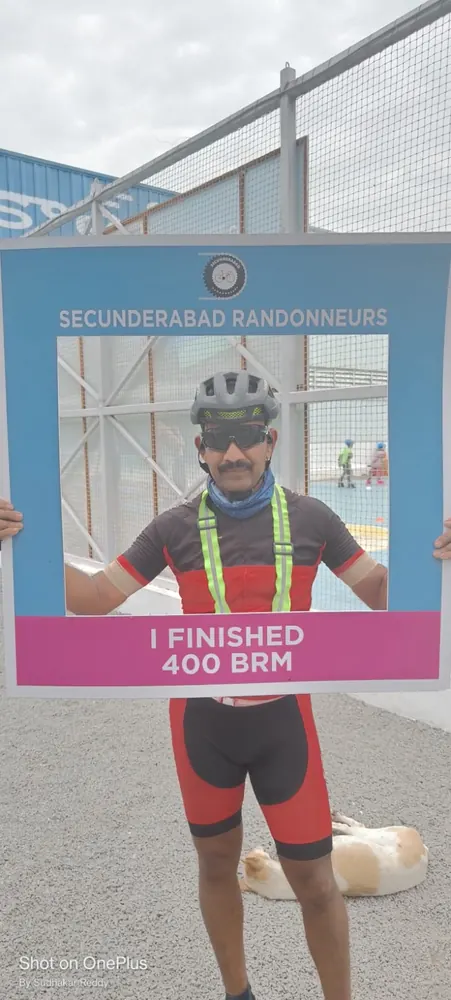 I finished 400 BRM, Secunderabad Randonneurs