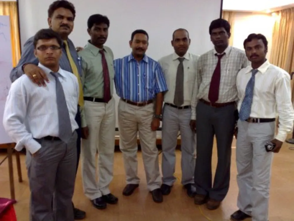 With a pharmaceutical sales team